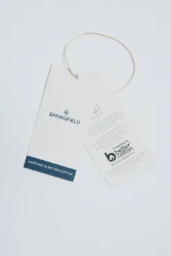 Springfield Camisa estructura verde Clearance