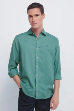 Springfield Camisa estructura verde Best