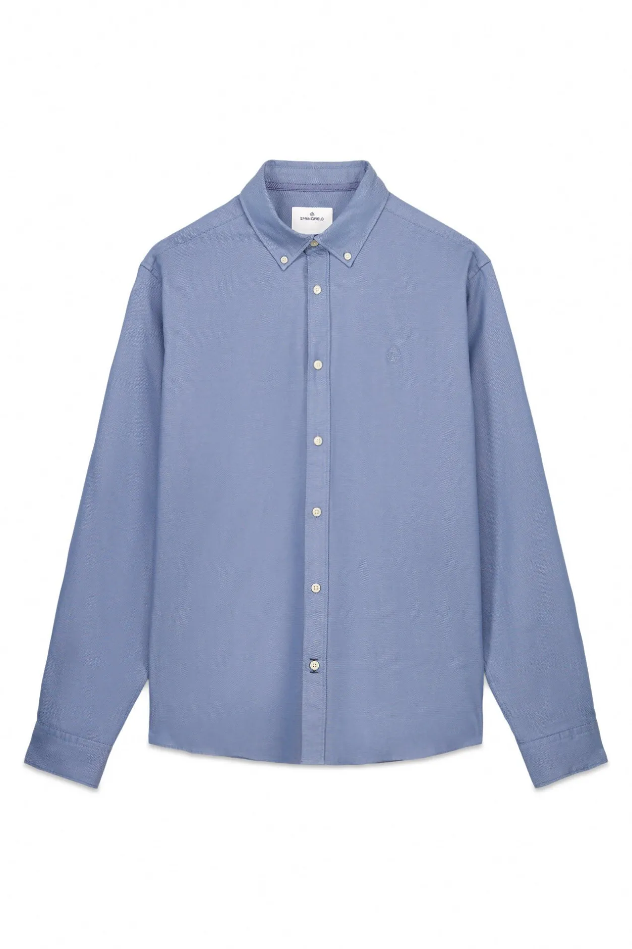 Springfield Camisa estructura bicolor azul Online