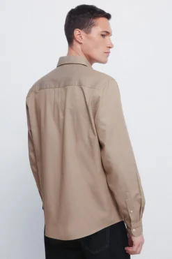 Springfield Camisa estructura bicolor beige Sale