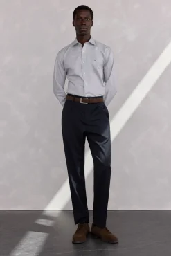 Pedro del Hierro Camisa estructura fácil plancha + anti olor regular fit Gris Sale