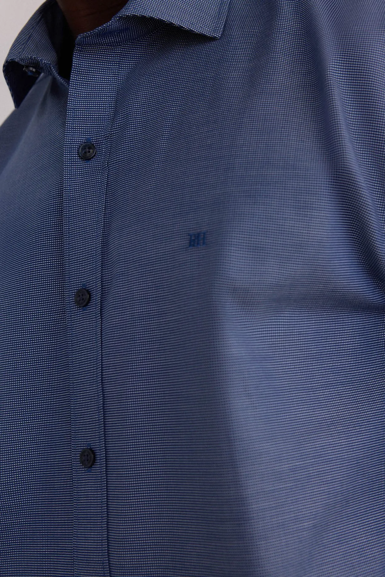 Pedro del Hierro Camisa estructura fácil plancha + anti olor regular fit Azul Outlet