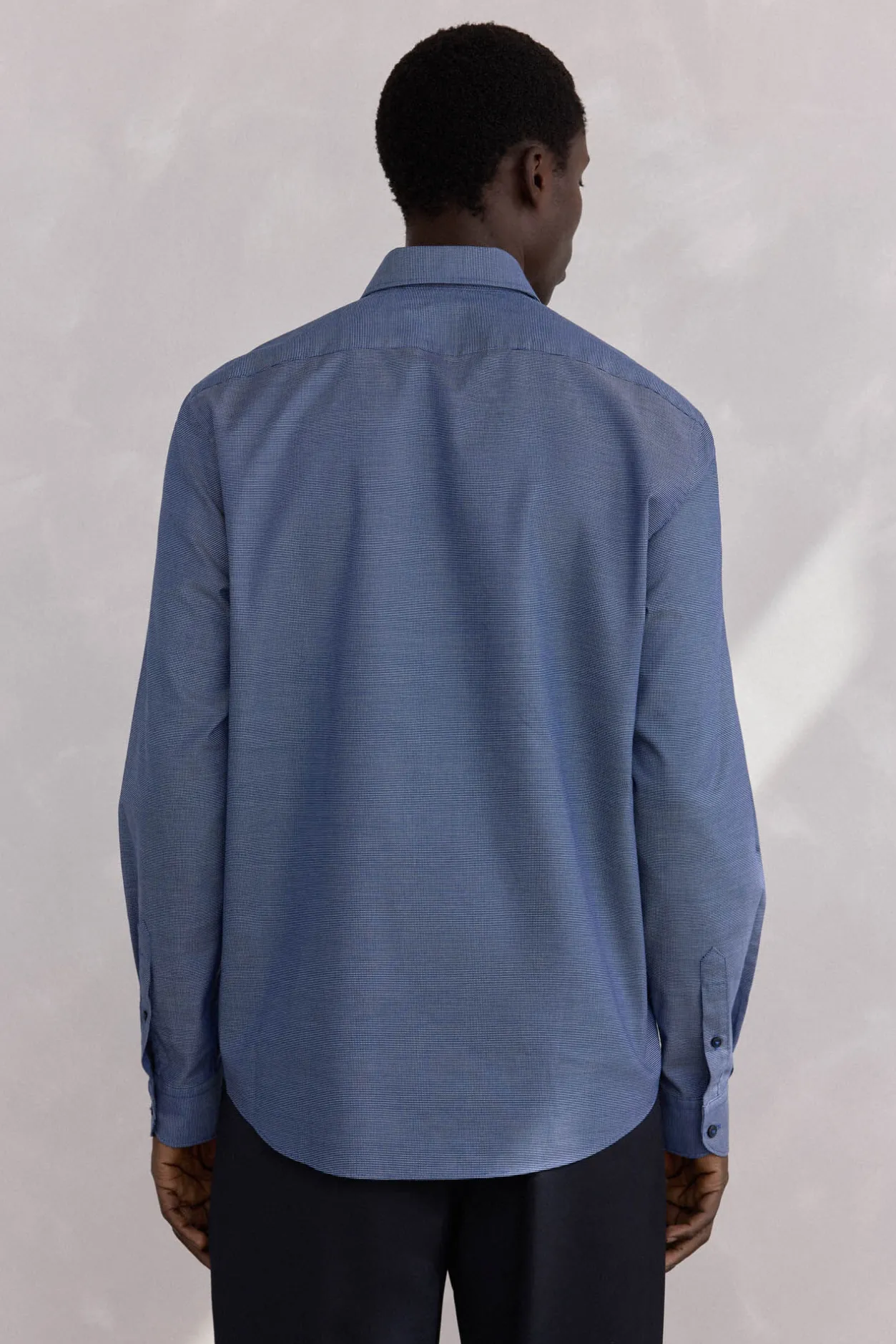 Pedro del Hierro Camisa estructura fácil plancha + anti olor regular fit Azul Outlet