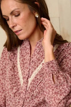 Polín Et Moi Camisa florales Mara Rosa Best