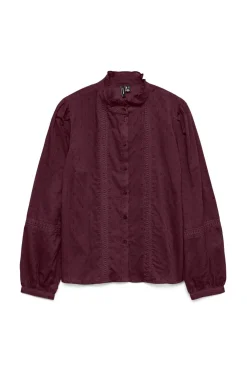 Vero Moda Camisa fluida de manga larga Morado