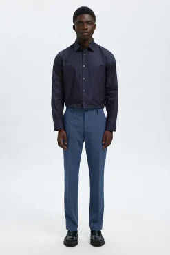 Selected Camisa formal Slim Fit Azul marino Hot