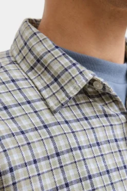 Jack & Jones Camisa franela cuadros azul Discount