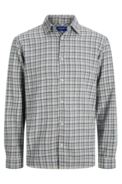 Jack & Jones Camisa franela cuadros azul Discount
