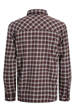 Jack & Jones Camisa franela cuadros rojo Clearance