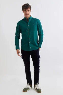 Williot Camisa Garment Dyed Estructura Verde Best