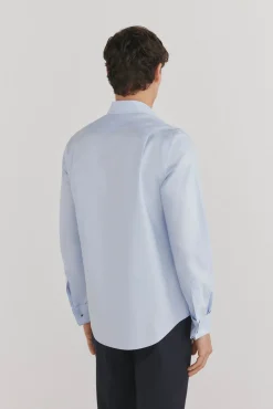 Pedro del Hierro Camisa gemelos lisa non iron + antimanchas Azul Sale
