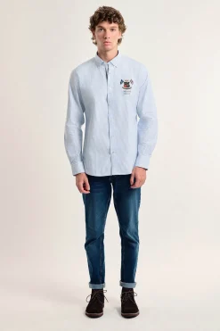 Valecuatro Camisa hombre celeste modelo banderas Azul Hot