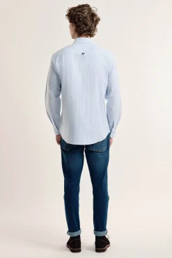 Valecuatro Camisa hombre celeste modelo banderas Azul Hot