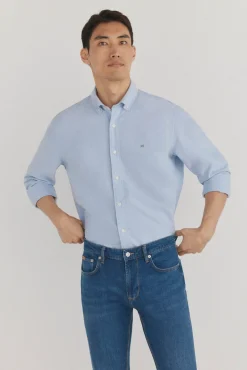 Pedro del Hierro Camisa iconic oxford liso Azul Best