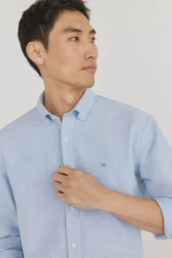 Pedro del Hierro Camisa iconic oxford liso Azul Best
