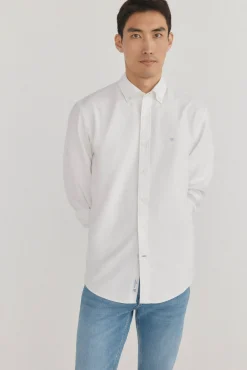 Pedro del Hierro Camisa iconic oxford liso Blanco Online