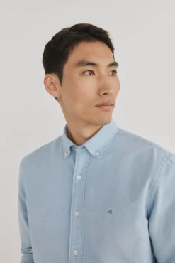 Pedro del Hierro Camisa iconic oxford liso Turquesa Hot