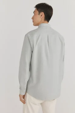 Pedro del Hierro Camisa iconic oxford liso Verde Clearance