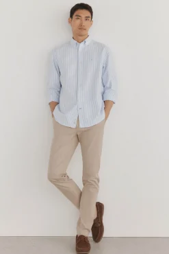 Pedro del Hierro Camisa iconic oxford raya candela Azul Sale