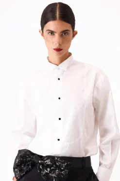 Pedro del Hierro Camisa lisa desfile Blanco New