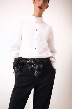 Pedro del Hierro Camisa lisa desfile Blanco New