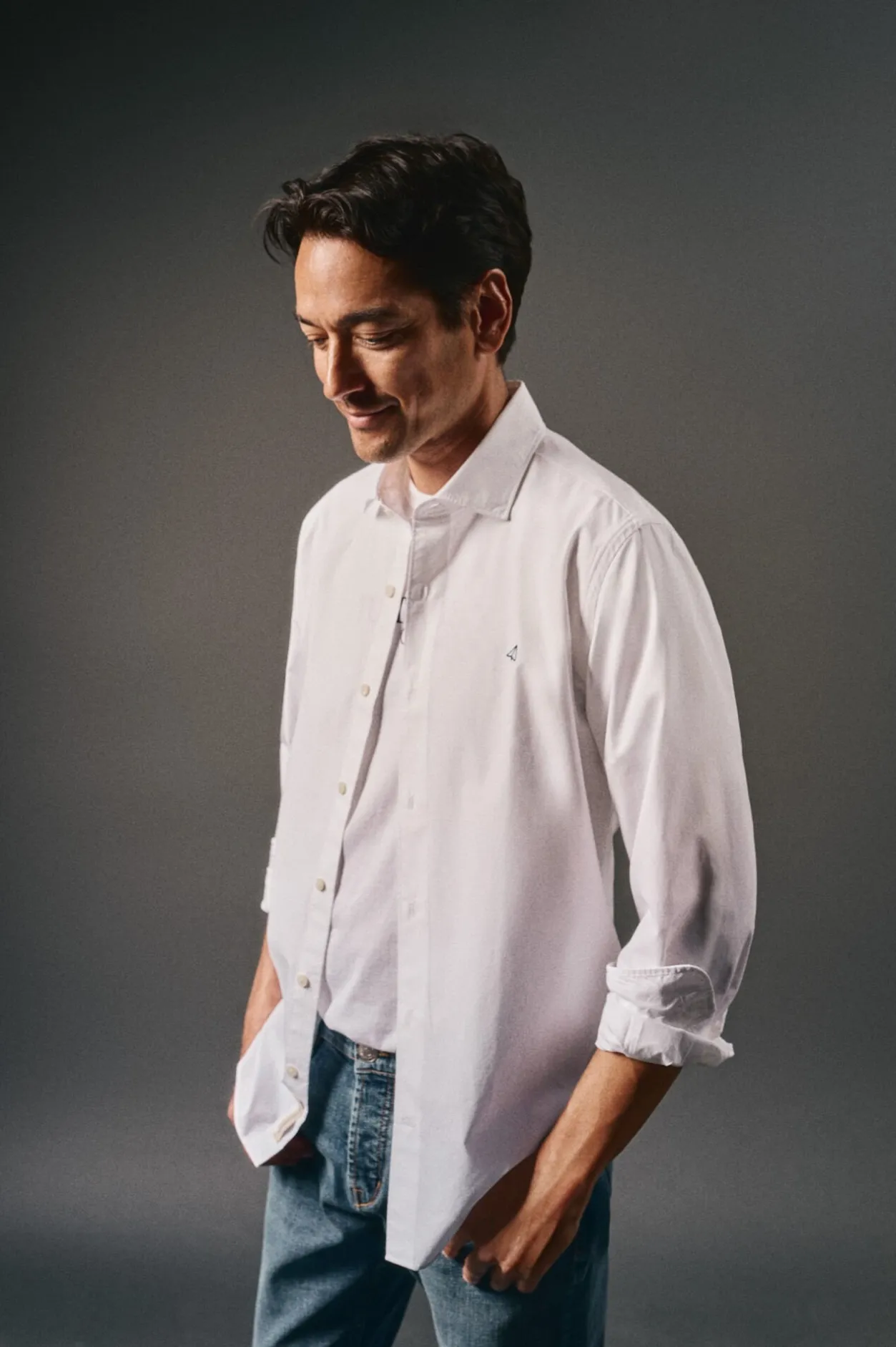 OOTO Camisa lisa popelín Blanco Hot