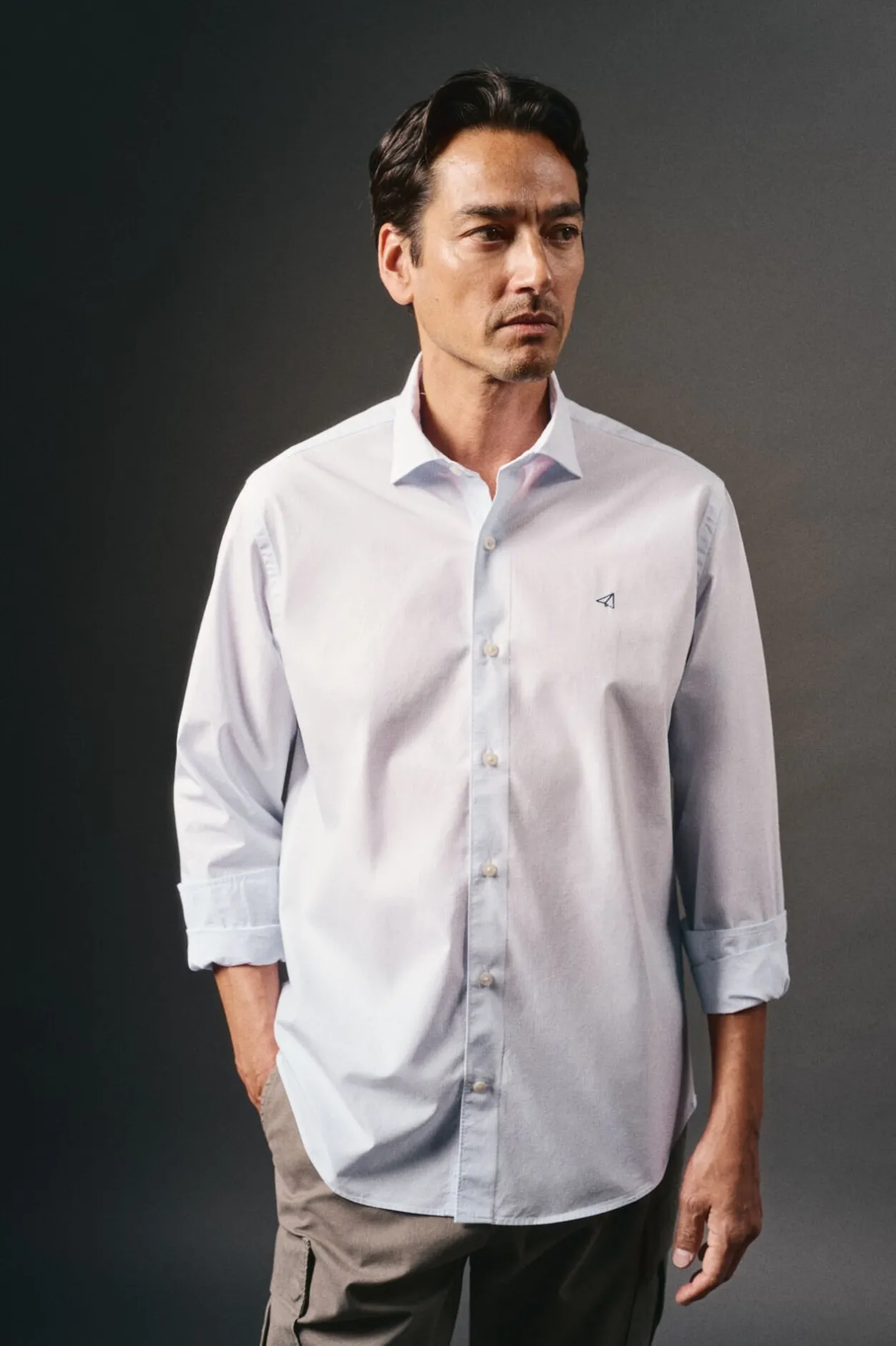 OOTO Camisa lisa popelín Blanco Hot