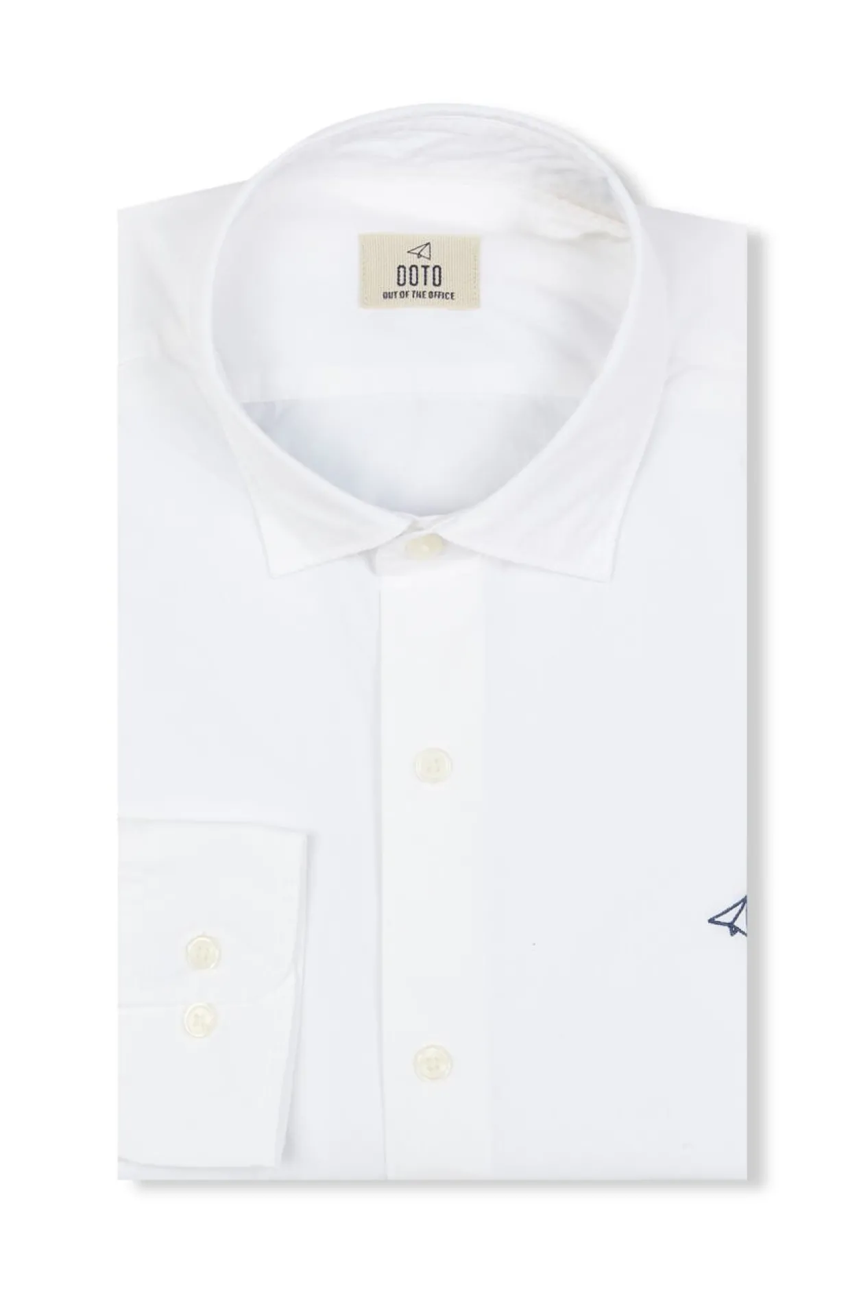 OOTO Camisa lisa popelín Blanco Hot