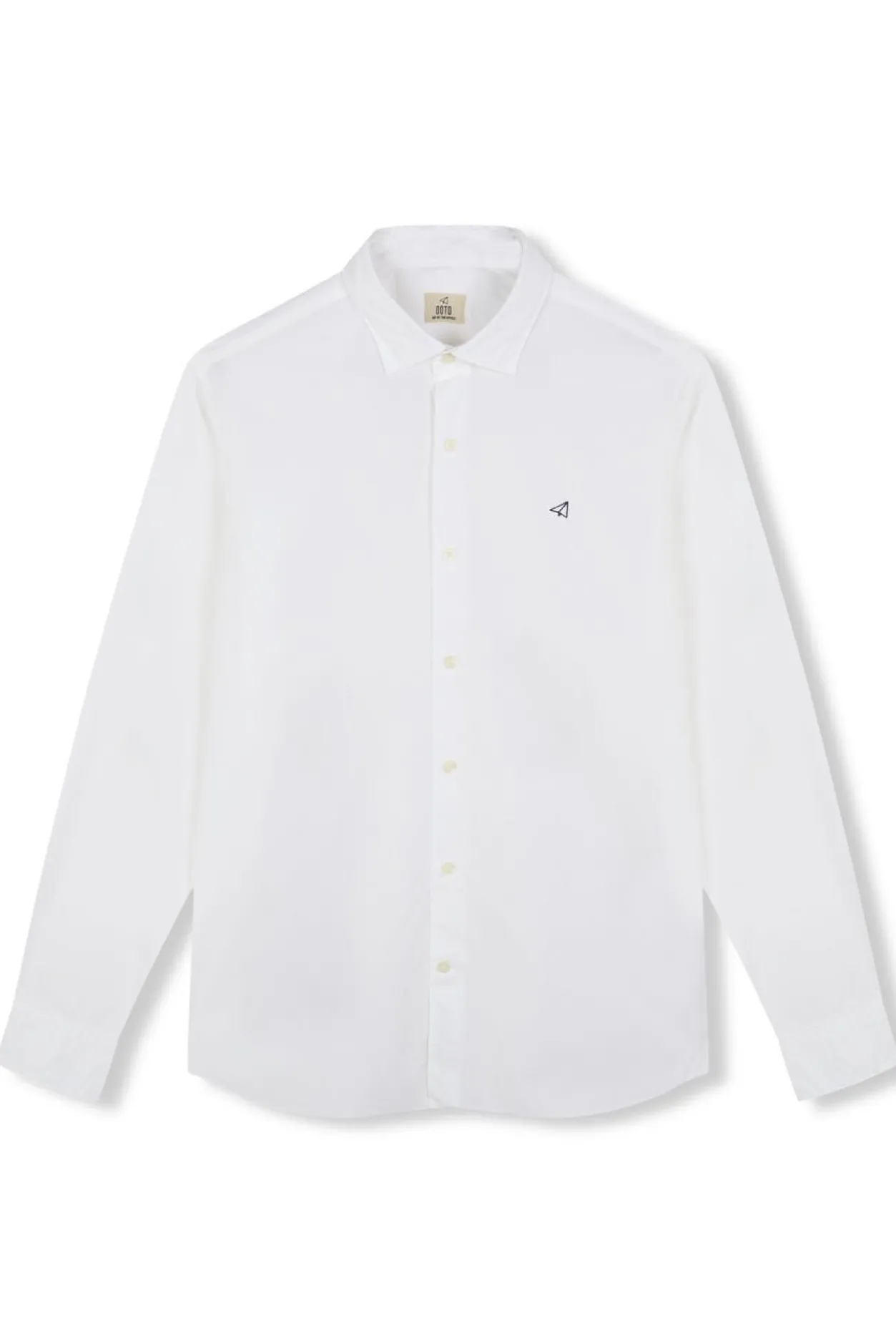 OOTO Camisa lisa popelín Blanco Hot