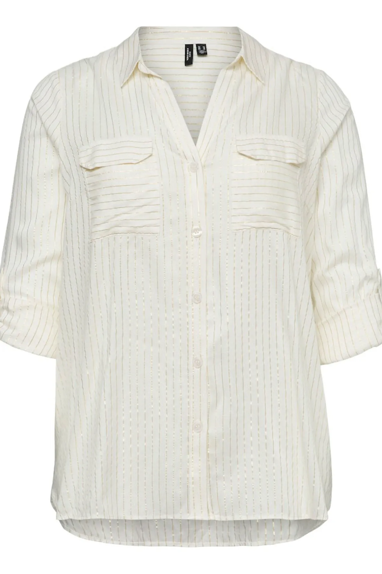 Vero Moda Curve Camisa lúrex talla grande Blanco Best