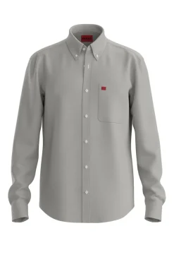 HUGO Camisa manga larga Verde Clearance