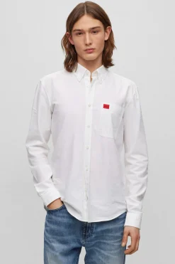HUGO Camisa manga larga Blanco Clearance
