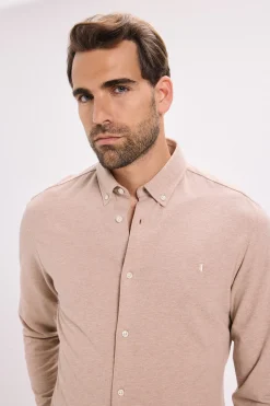 Jack & Jones Camisa manga larga Marr&oacute;n Best