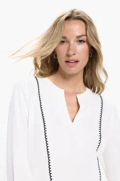 Vero Moda Camisa manga larga con calados Blanco Best
