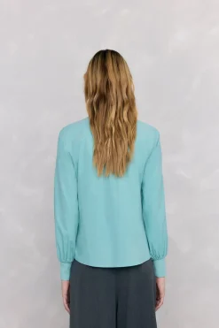 Pedro del Hierro Camisa micropana Turquesa Outlet