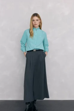 Pedro del Hierro Camisa micropana Turquesa Outlet