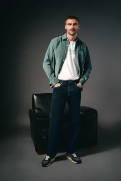 OOTO Camisa micropana lisa Verde Discount