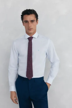 Pedro del Hierro Camisa microraya fácil plancha + anti olor slim fit Azul Online