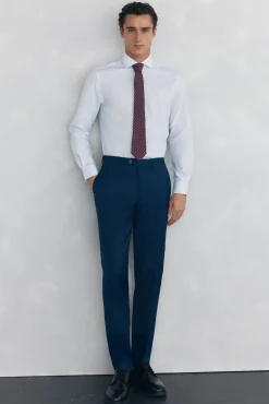 Pedro del Hierro Camisa microraya fácil plancha + anti olor slim fit Azul Online