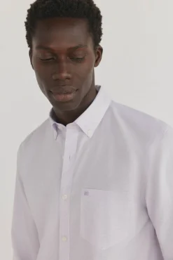 Pedro del Hierro Camisa non iron + antimanchas cuadros Morado Online