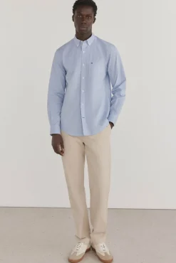 Pedro del Hierro Camisa non iron + antimanchas cuadros Azul Outlet