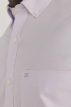 Pedro del Hierro Camisa non iron + antimanchas lisa Morado Discount