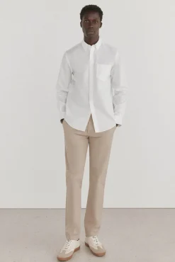 Pedro del Hierro Camisa non iron + antimanchas lisa Blanco Outlet