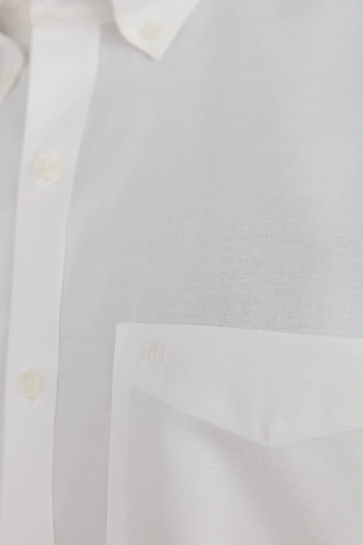 Pedro del Hierro Camisa non iron oxford liso Blanco