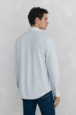 Pedro del Hierro Camisa non iron oxford rayas Azul Online