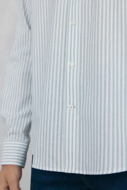 Pedro del Hierro Camisa non iron oxford rayas Azul Online
