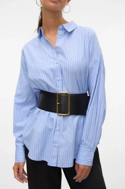 Vero Moda Camisa oversize de manga larga Azul New