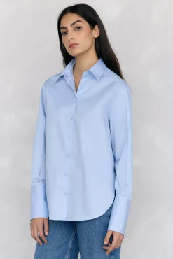 Pedro del Hierro Camisa oversize lisa Azul