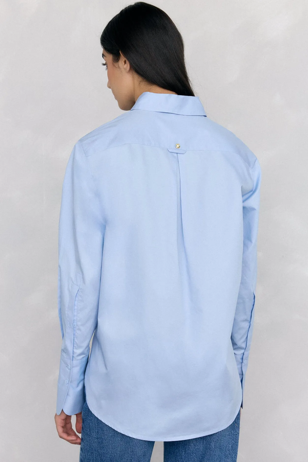 Pedro del Hierro Camisa oversize lisa Azul