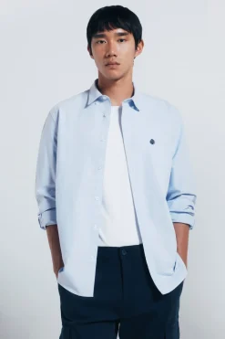 Springfield Camisa oxford azul Hot